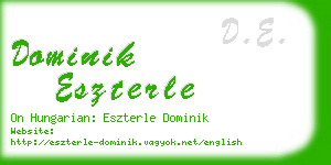 dominik eszterle business card